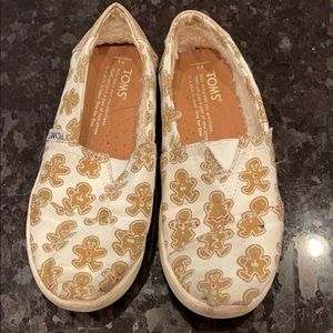 Child- Size 1 Toms Gingerbread shoes